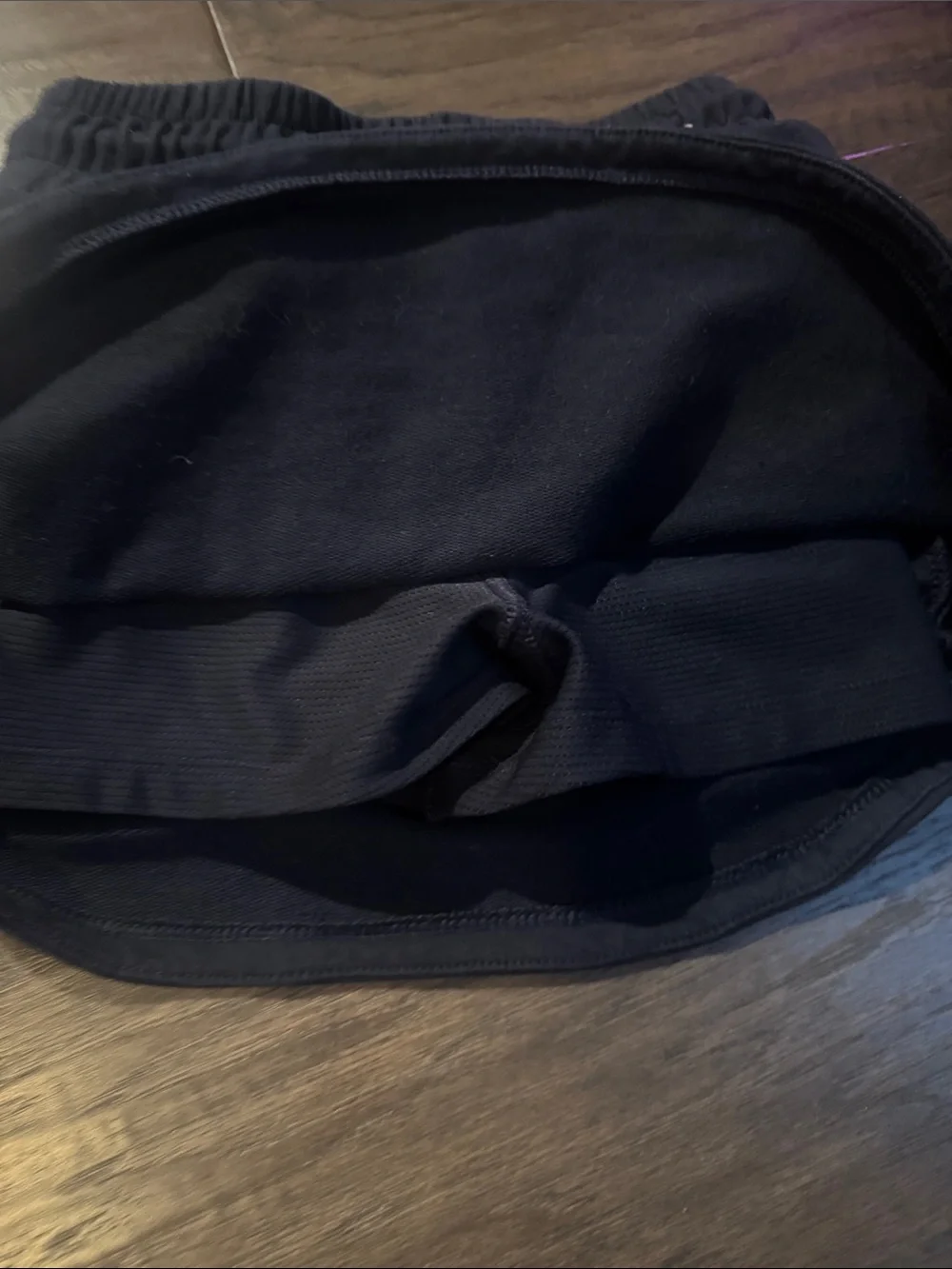 Athleta Black Drawstring Mini Skirt